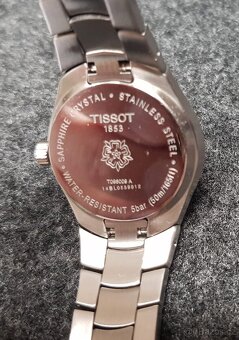 Hodinky s brilianty dámské švýcarské Tissot T-Round, certifi - 3