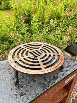 Prodám gril Kedar - povrch korten - 3