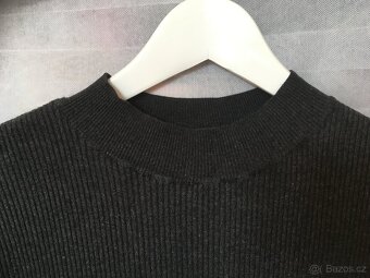 Úpletové antracitové šaty - 3