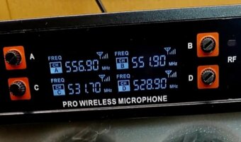 Sada 4 ks bezdrát mikrofon + přijímač - 3