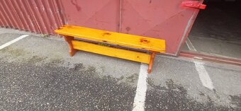 Masivní dřevěná lavice - 3