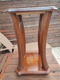Starožitný stolek intarzie - 3