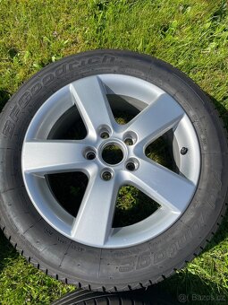 ALU letní s ada originál VW 205/55 R16 91V 5x112 jako nová - 3