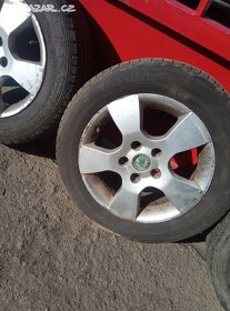 alu kola 5x112 r15 original skoda octavia II vhodne na golf - 3