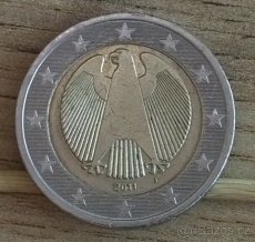 2 Euro Nemecko 2011 J pšeničnooražba - dvojitý jazyk - 3