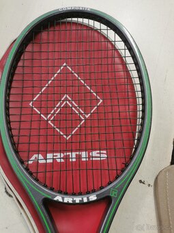 Retro tenisová raketa,Artis, fotbalové chrániče - 3
