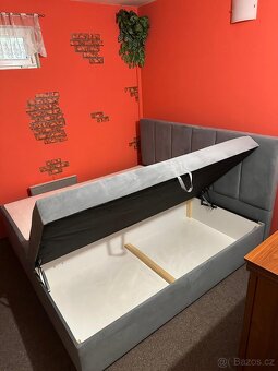 Manželská postel s úložným prostorem - 3