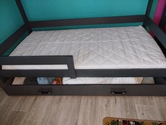 Dětská domečková postel s úložným prostorem - 3