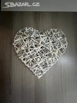 Vánoční věnec srdce na dveře - 3