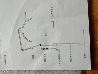 (949) LED stojací oblouková lampa - 3