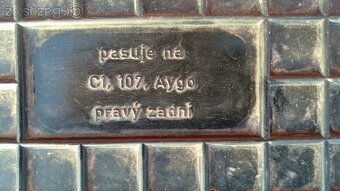 Zadní.gum.koberce Citroen C1,Toyota Aygo, Peugeot 107 2ks - 3