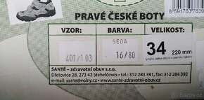 zdrav. obuv zn. Santé - sport. polobotky - vel. 34 - 3