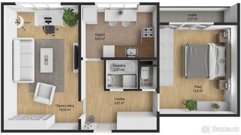 Prodej bytu 2+1 v osobním vlastnictví 50 m², Ostrava - 3