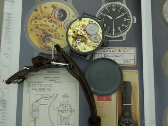 Pozorovací hodinky LACO FL2383 z roku 194345 - vojenské hodi - 3