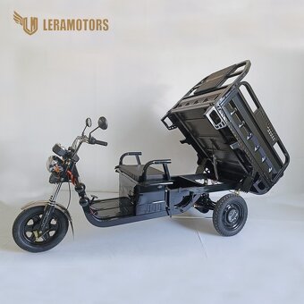 pracovní elektro tříkolka, Leramotors, 1000W, černá - 3