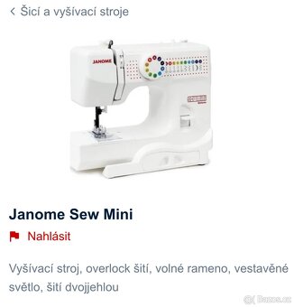 JANOME - dětský šicí stroj - 3