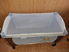 Cestovní postýlka Caretero Medio hnědá - 3