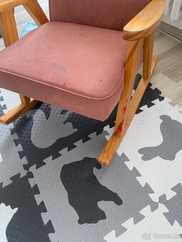 Dřevěné houpací křeslo - 3