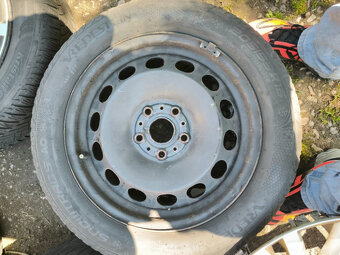 4x disk (5x112) r16, originální poklice vw - 3