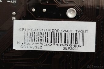 Grafická karta NVIDIA MX440, 128MB, slot AGP - 3