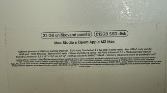 Apple Mac Studio (M2 Max) – TOP STAV, záruka do 03/2026 - 3