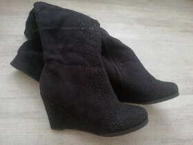 Kozačky na klinku vel. 37 - 3