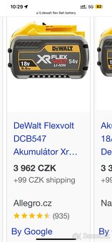 Dewalt Batteries Flexvolt 9AH 60V Nové na Prodej - 3