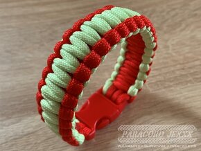 PARACORD náramek (18 cm) svítí ve tmě - 3