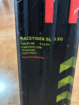 Lyže Volkl 130cm s vázáním a hůlky - 3