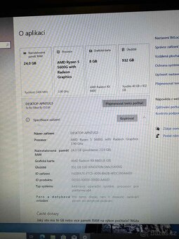 Ryzen 5600g/Radeon RX6600/1TB M2/24GB - 3