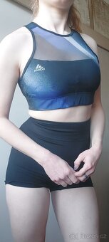 Sportovní transparentní podprsenka Adidas, vel. M - 3