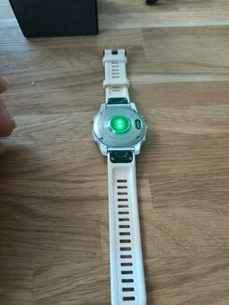 Garmin Epix (Gen 2) Sapphire - Titan/White Silicone Band - 3