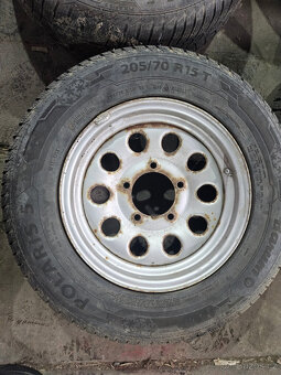 Sada disků 5x139,7mm s pneu 205/70/15 - Jimny - 3