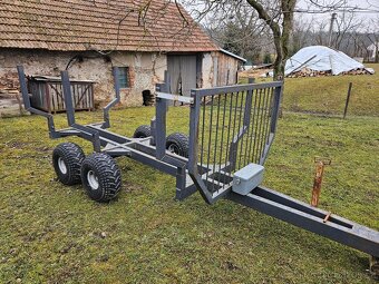 Vyvážečka, vlek na dřevo za traktor - 3
