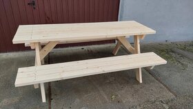 Zahradní lavička se stolem 200 cm - 3