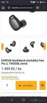 EARFUN bezdrátová sluchátka Free Pro 2, TW303B, - 3