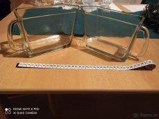 Staré dózy, silnostěnné sklo -sklenice, číše - 3