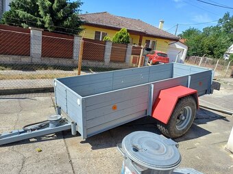 Predám jednoosí príves-vlečku za traktor na 9t náprave. Nové - 3