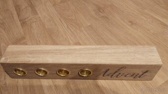 Adventní dubivý svícen nový - 3