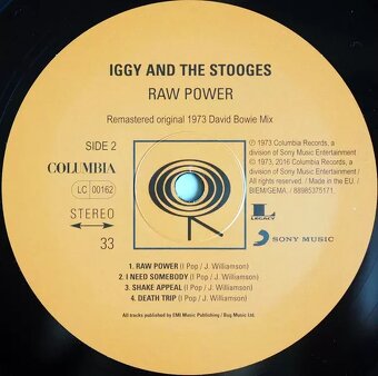 The Stooges: Raw Power Iggy Pop a David Bowie Vinyl - 3