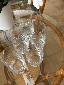 Sada křišťálových sklenic s brusem, objem  0,35 dcl - 3