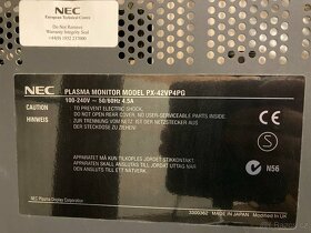 Prodám starý plazmový monitor NEC, model PX-42VP4PG - 3