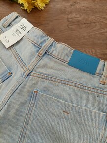 Vel. 36 Zara nové, světle modré džínové kraťasy - 3