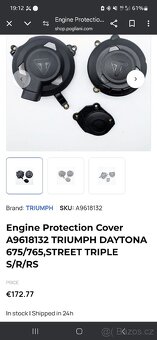 Koupím Quick shifter kryty motoru triumph - 3