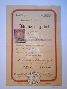 STARÉ DOKLADY 1904-1935 - 3