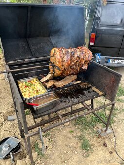 Gril na sele, kuřata, kýtu. Nový motor s prevodovkou - 3