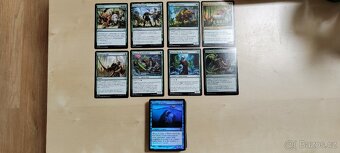 MTG Modro-červený deck ( 70 karet ) + 8 vzácnějších karet - 3