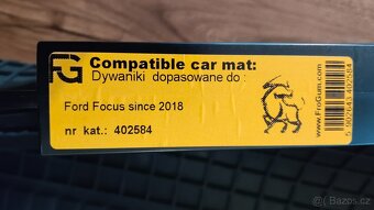 FORD FOCUS MK5 r.v. 2018- PŘESNÉ GUMOVÉ KOBERCE - 3