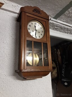 Staré velmi zachovalé pérové hodiny - 3