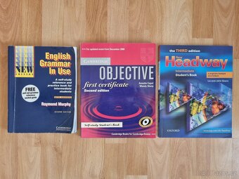 Jazykové učebnice - Angličtina, Face2Face, Headway, Murphy - 3